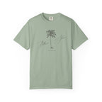 Belleair Shore Chill Vibes Palm Tree Tee - Unisex Garment-Dyed T-shirt for Beach Lovers, Summer Outings, Casual Wear, Gifts for Him/Her