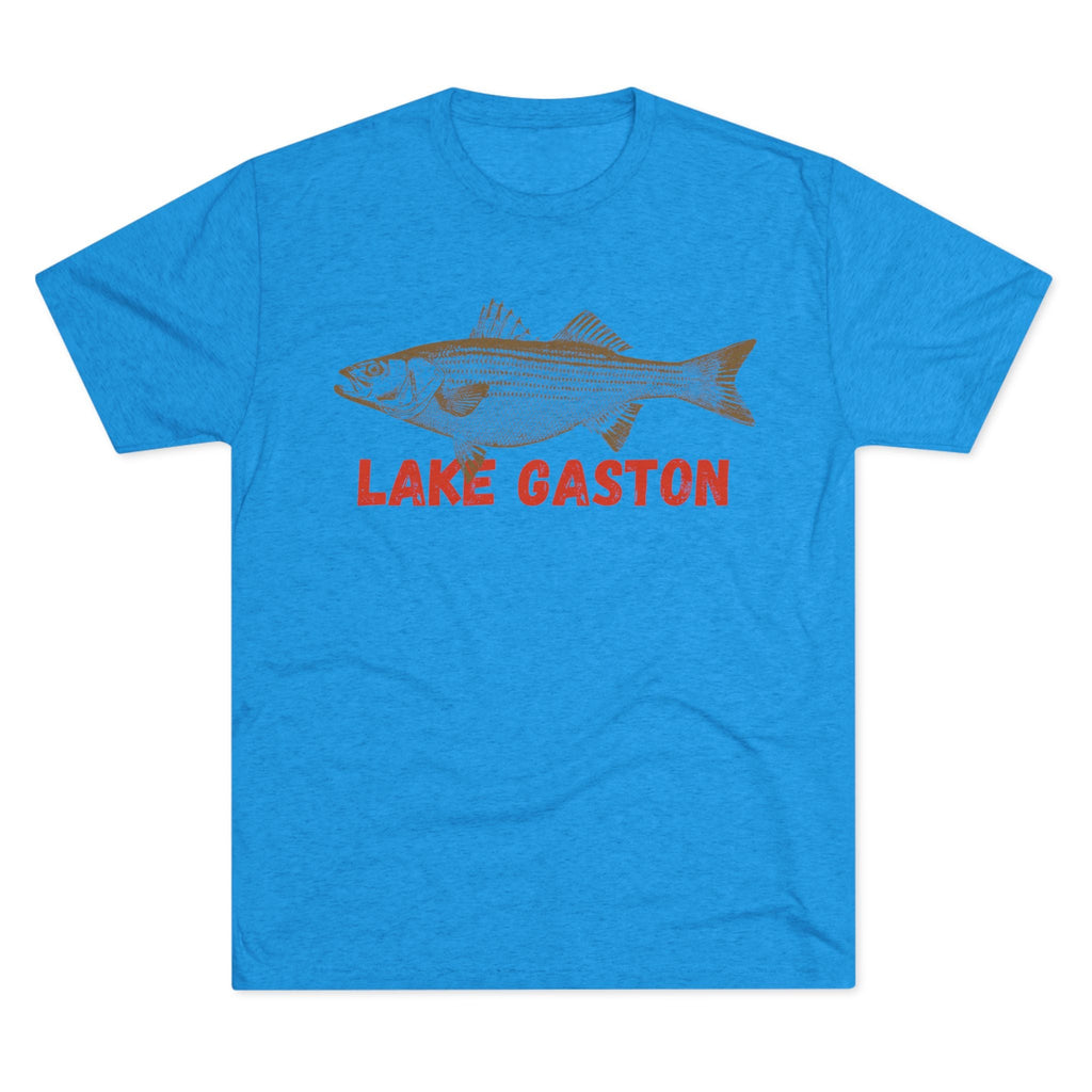 Lake Gaston Fishing Tee, Unisex Crew Neck Shirt, Summer Lake Apparel, Gift for Fishermen, Outdoor Adventure T-Shirt, Lake House Style