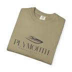 Plymouth Chill Vibes Tee - Unisex Garment-Dyed T-shirt for Autumn Lovers, Casual Wear, Gifts for Him/Her