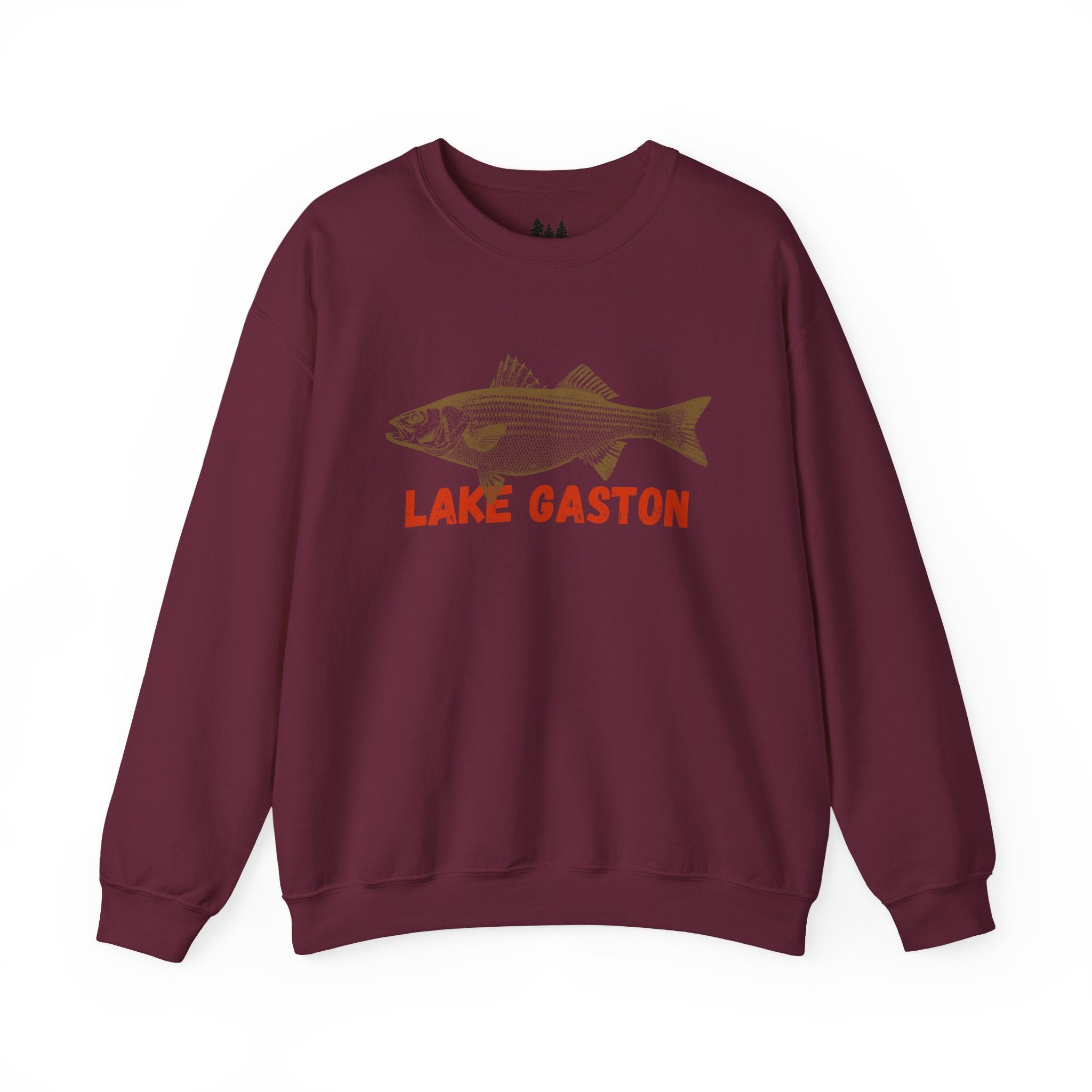 Lake Gaston Fishing Sweatshirt, Unisex Crewneck, Casual Wear, Gift for Fishermen, Outdoor Apparel, Lake House Cozy