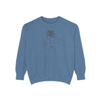 Key Largo Chill Vibes Sweatshirt - Unisex Garment-Dyed Style, Perfect for Lounging