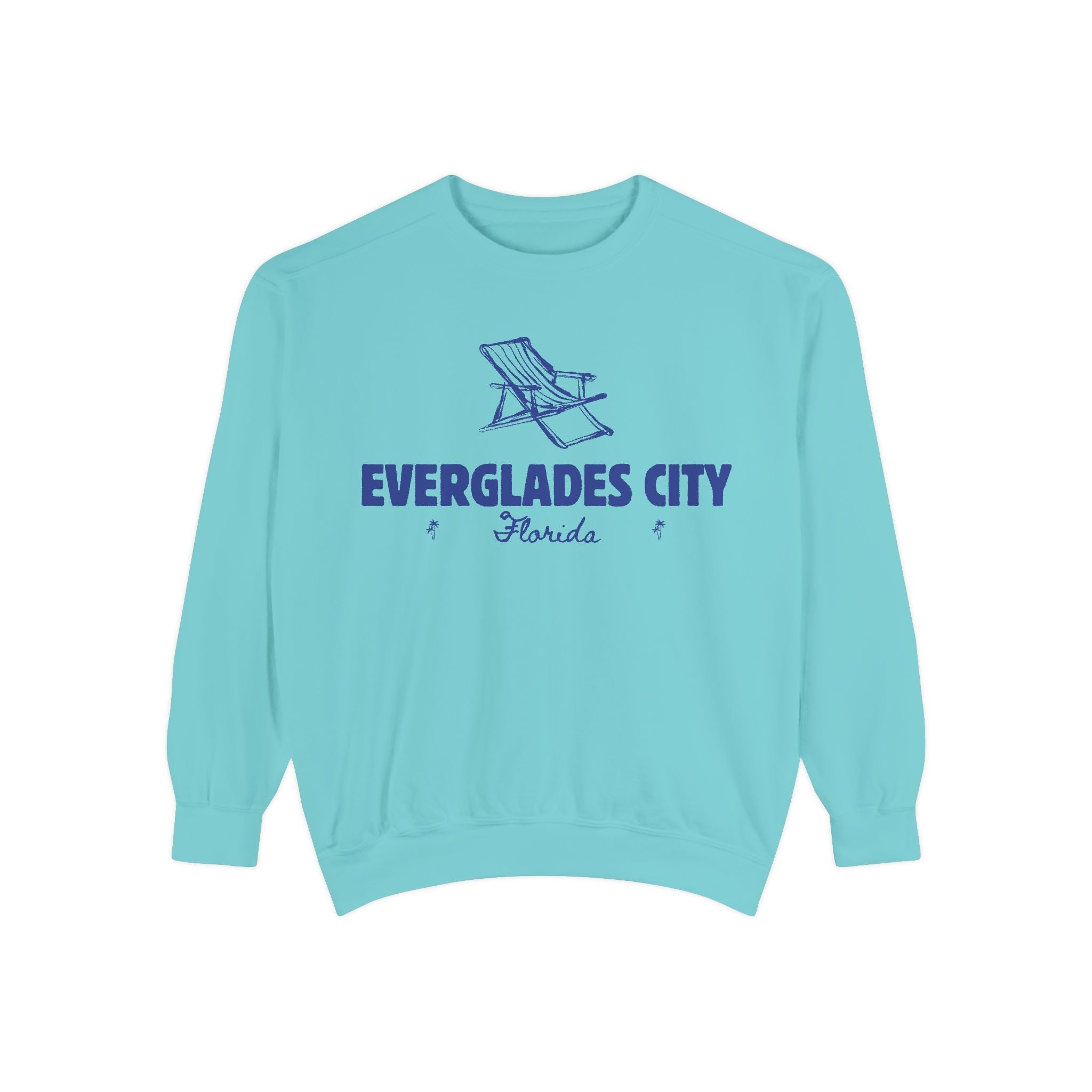 Everglades City Vibes Unisex Sweatshirt | Garment-Dyed Comfort, Perfect for Casual Outings, Travel, Gifts, Autumn Days