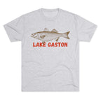 Lake Gaston Fishing Tee, Unisex Crew Neck Shirt, Summer Lake Apparel, Gift for Fishermen, Outdoor Adventure T-Shirt, Lake House Style