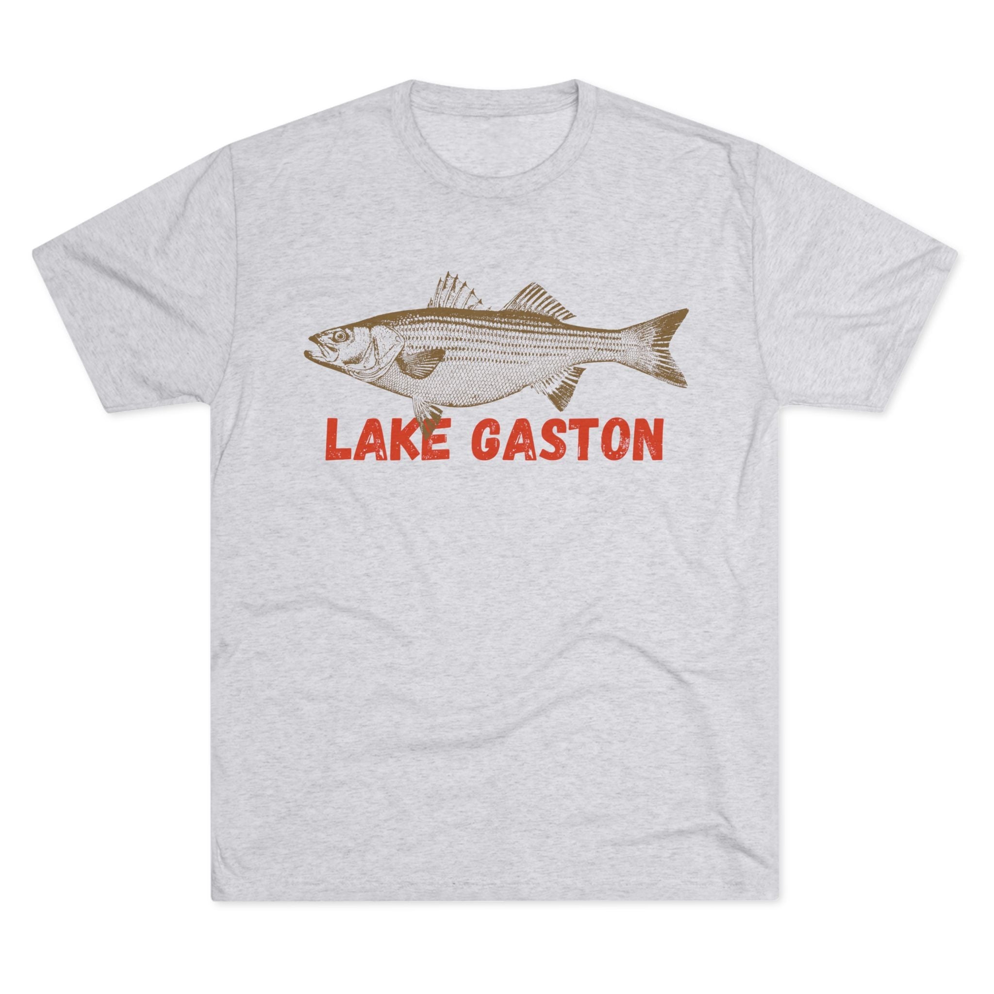 Lake Gaston Fishing Tee, Unisex Crew Neck Shirt, Summer Lake Apparel, Gift for Fishermen, Outdoor Adventure T-Shirt, Lake House Style