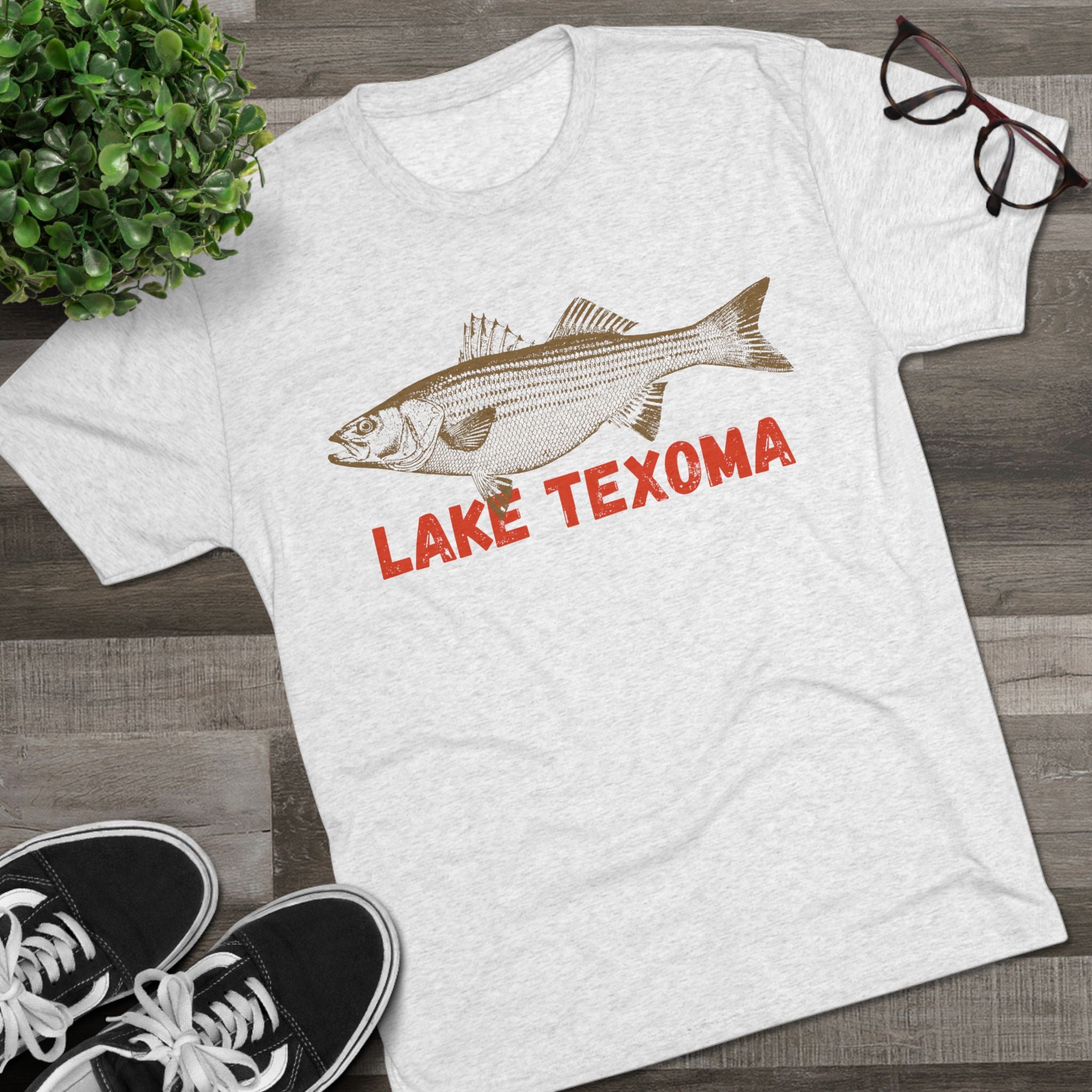 Lake Texoma Fishing Tee, Unisex Crew Neck Shirt, Summer Lake Apparel, Gift for Fishermen, Outdoor Adventure T-Shirt, Lake House Style