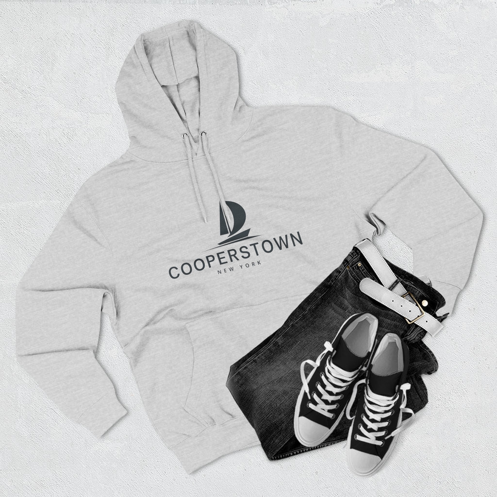 Cooperstown Inspired Fleece Hoodie, Casual Wear, Relaxation, Gift for Autumn Lovers, Travel Essential
