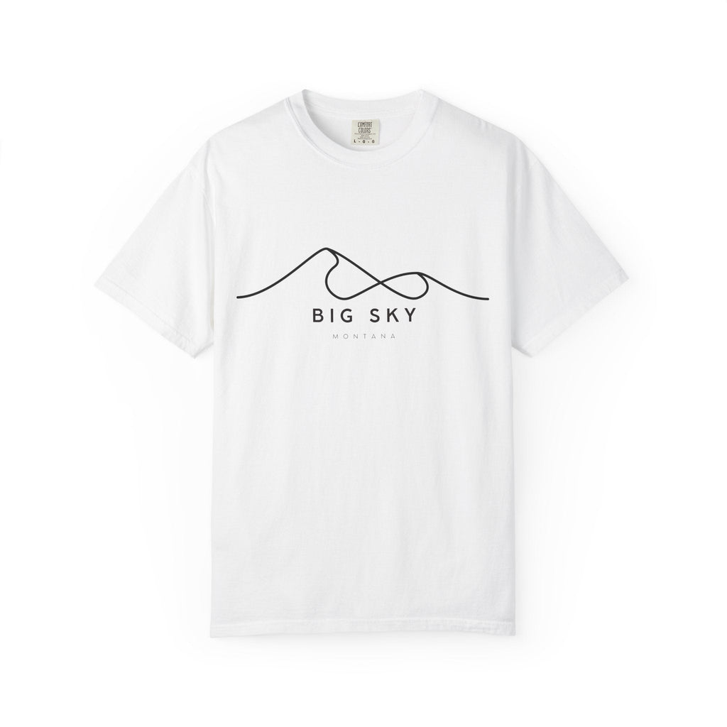 Big Sky Chill Vibes Tee - Unisex Garment-Dyed T-shirt for Autumn Lovers, Casual Wear, Gifts for Him/Her
