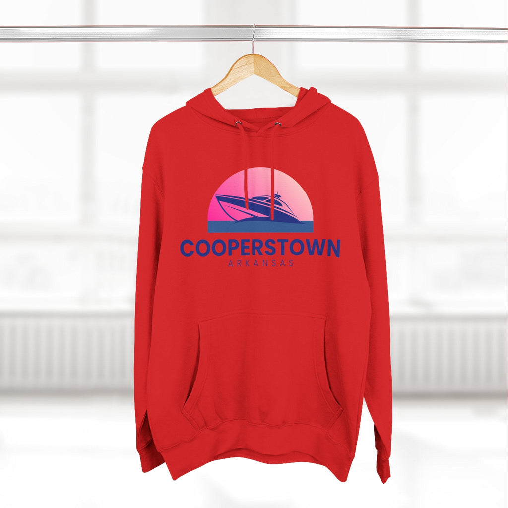 Cooperstown Vibes Hoodie with Design, Perfect for Autumn Lovers, Comfortable and Stylish, Great Gift for Vacations