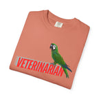 Veterinarian T-Shirt - Cute Parrot Graphic Tee for Animal Lovers, Gifts for Vet Students, Pet Owners, Animal Day Celebration