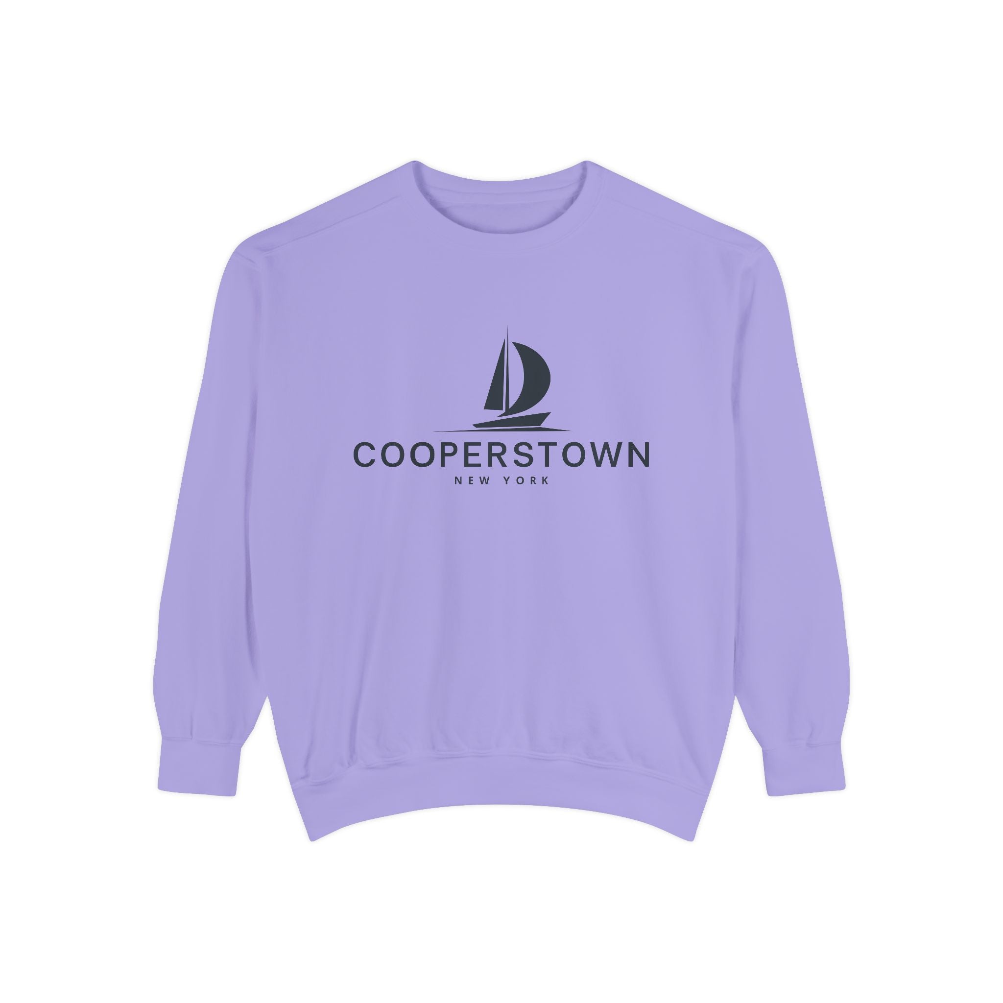 Cooperstown Vibes Unisex Sweatshirt | Garment-Dyed Comfort, Perfect for Casual Outings, Travel, Gifts, Autumn Days