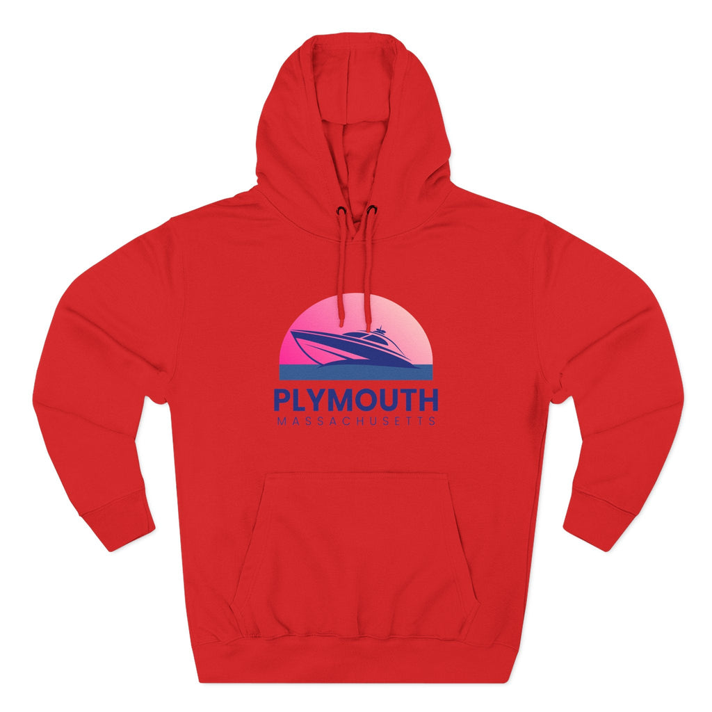 Plymouth Vibes Hoodie with Design, Perfect for Autumn Lovers, Comfortable and Stylish, Great Gift for Vacations
