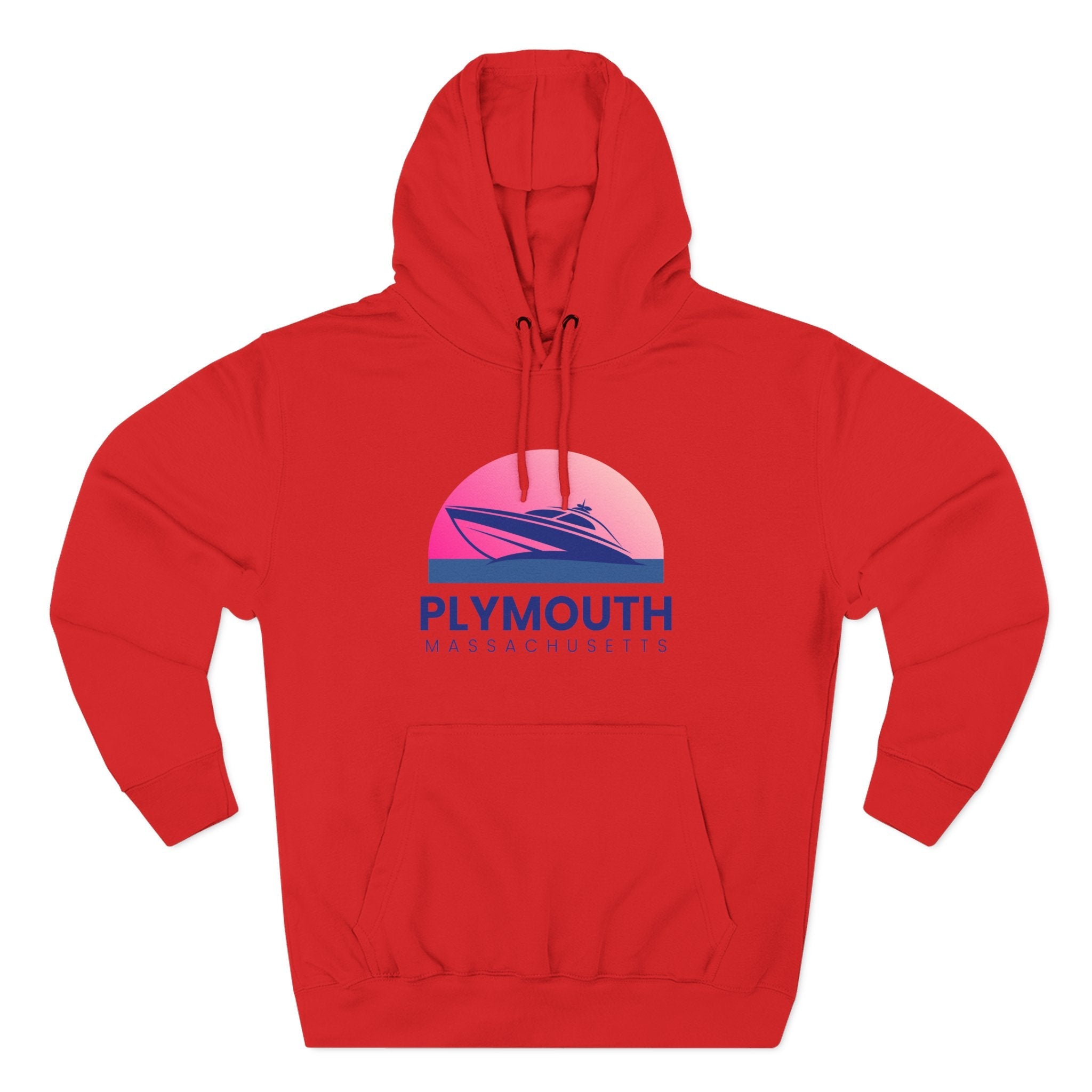 Plymouth Vibes Hoodie with Design, Perfect for Autumn Lovers, Comfortable and Stylish, Great Gift for Vacations