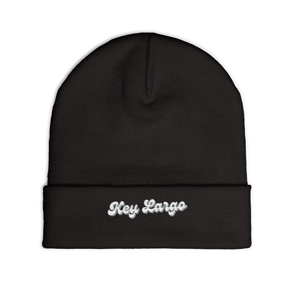 Key Largo Cozy Embroidered Knit Beanie | Winter Hat, Casual Fashion Accessory, Gift for Him/Her, Cozy Style, Outdoor Wear