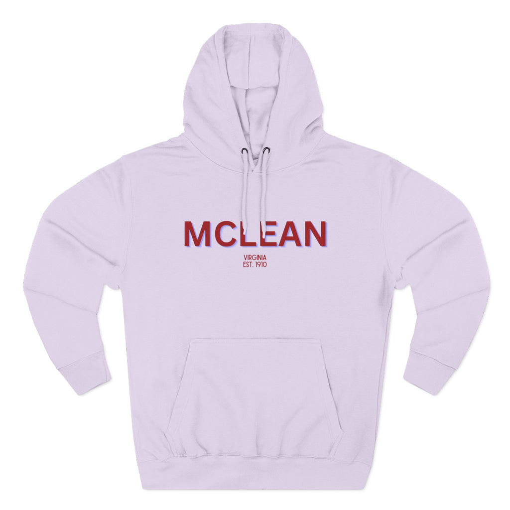 McLean Fleece Hoodie, Casual Sweatshirt, Cozy Layering Piece, Perfect Gift for All Occasions, Stylish Streetwear