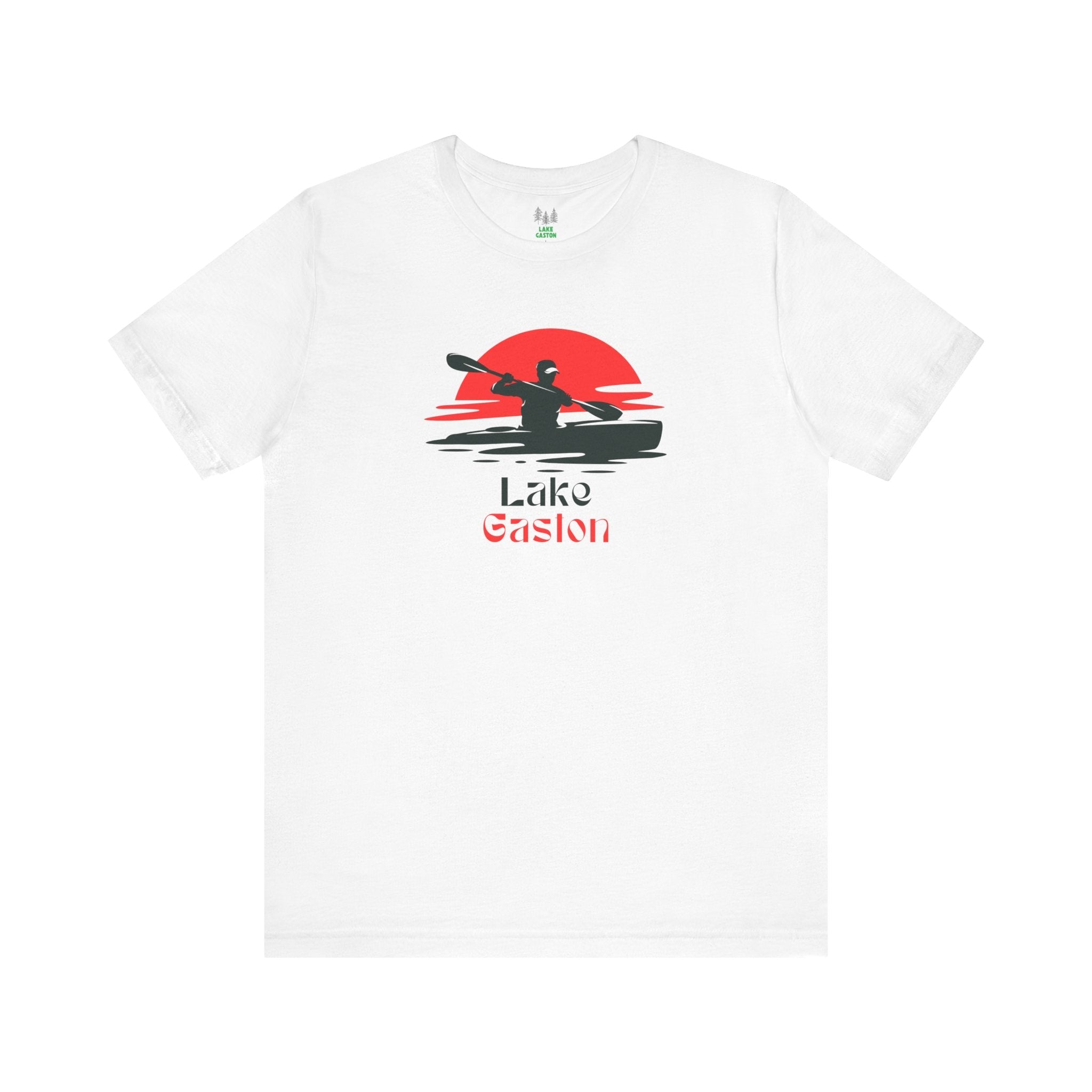 Lake Gaston Tee - Kayaking Graphic Unisex Jersey Short Sleeve Shirt, Outdoor Adventure Gift, Summer Vibes, Lake Lover Apparel