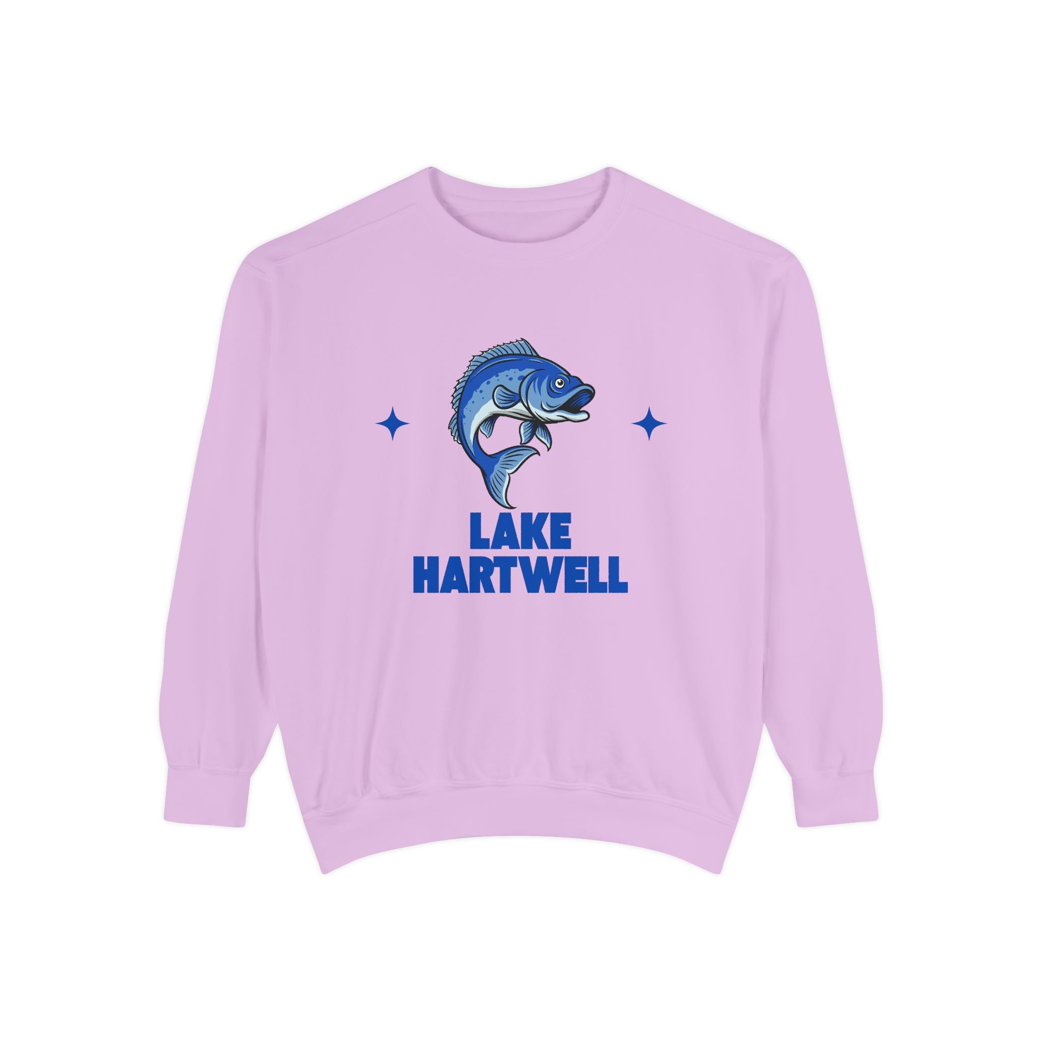 Lake Hartwell Fish Design Unisex Sweatshirt | Cozy Fishing Apparel, Casual Wear, Gift for Anglers, Lake Day Outfit, Nature Lovers Sweatshirt