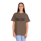 McLean Vibes Unisex Garment-Dyed T-Shirt, Casual Wear, Gifts for Locals, Trendy Summer Essential, Comfortable Everyday Tee
