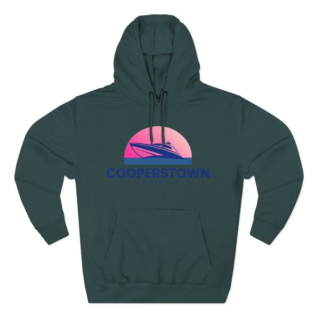 Cooperstown Vibes Hoodie with Design, Perfect for Autumn Lovers, Comfortable and Stylish, Great Gift for Vacations