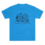 Lake Texoma Unisex Tri-Blend Crew Tee, Casual T-Shirt, Summer Apparel, Lake House Shirt, Gift for Friends, Travel Tee