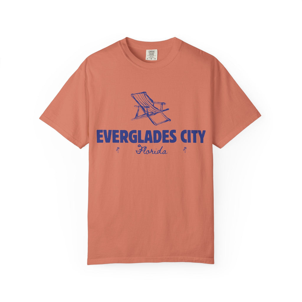 Everglades City - Unisex Garment-Dyed T-shirt, Casual Outfit, Gift for Nature Lovers, Vacation Essentials