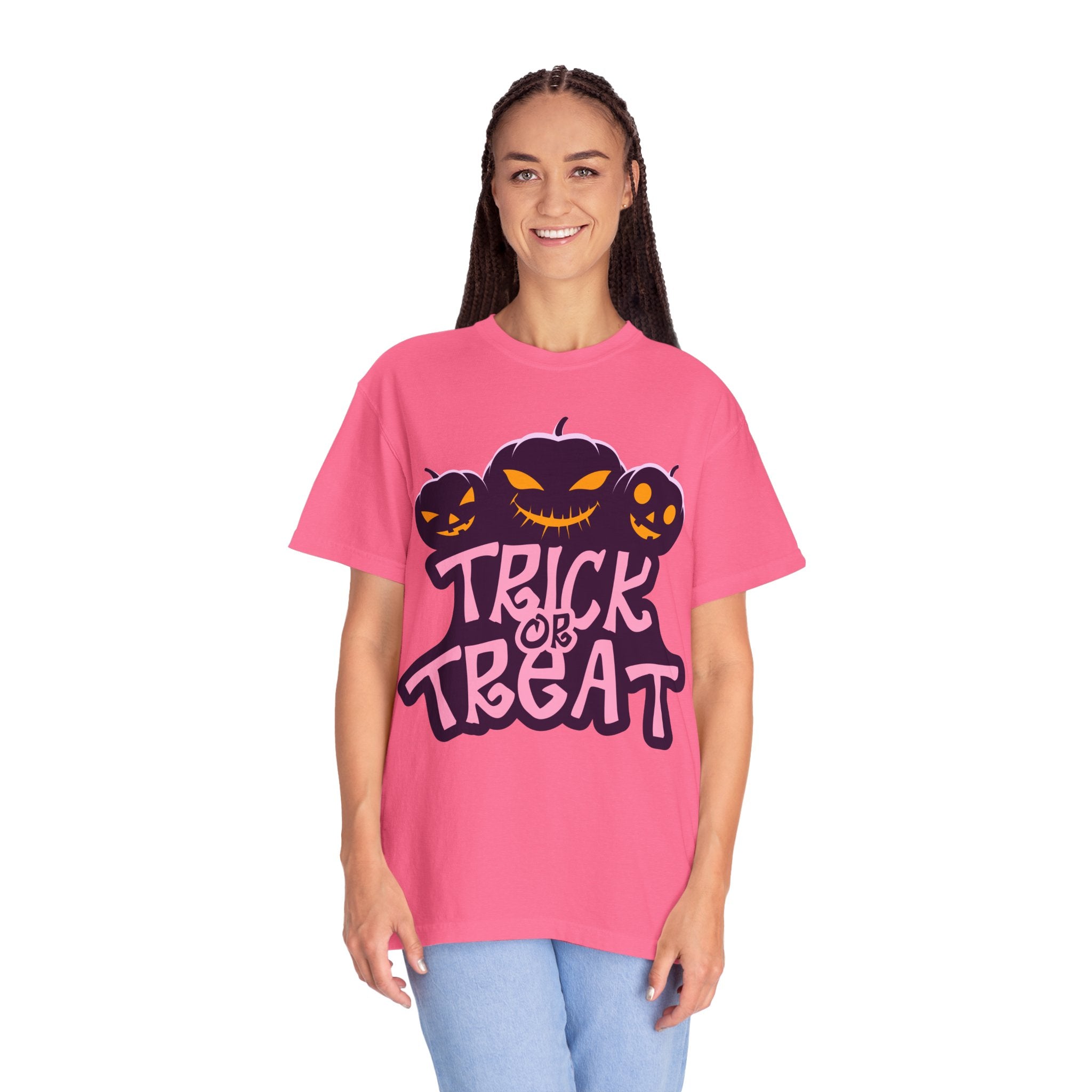 Halloween Trick or Treat T-Shirt, Unisex Halloween Tee, Spooky Autumn Shirt, Fun Costume Top, Trick or Treat Apparel