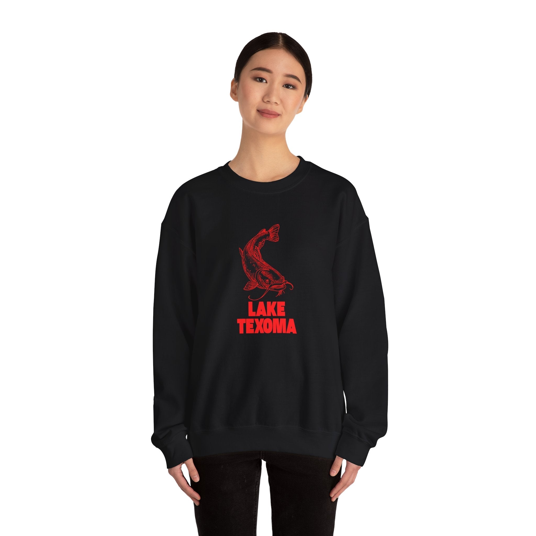 Lake Texoma Fishing Sweatshirt, Cozy Crewneck, Perfect for Outdoorsy Lovers, Casual Wear, Gift for Nature Enthusiasts, Lake Life Apparel