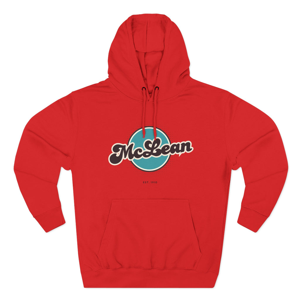 McLean Retro Vibe Hoodie for Casual Days, Streetwear, Unisex Gift, Cozy Layering Apparel