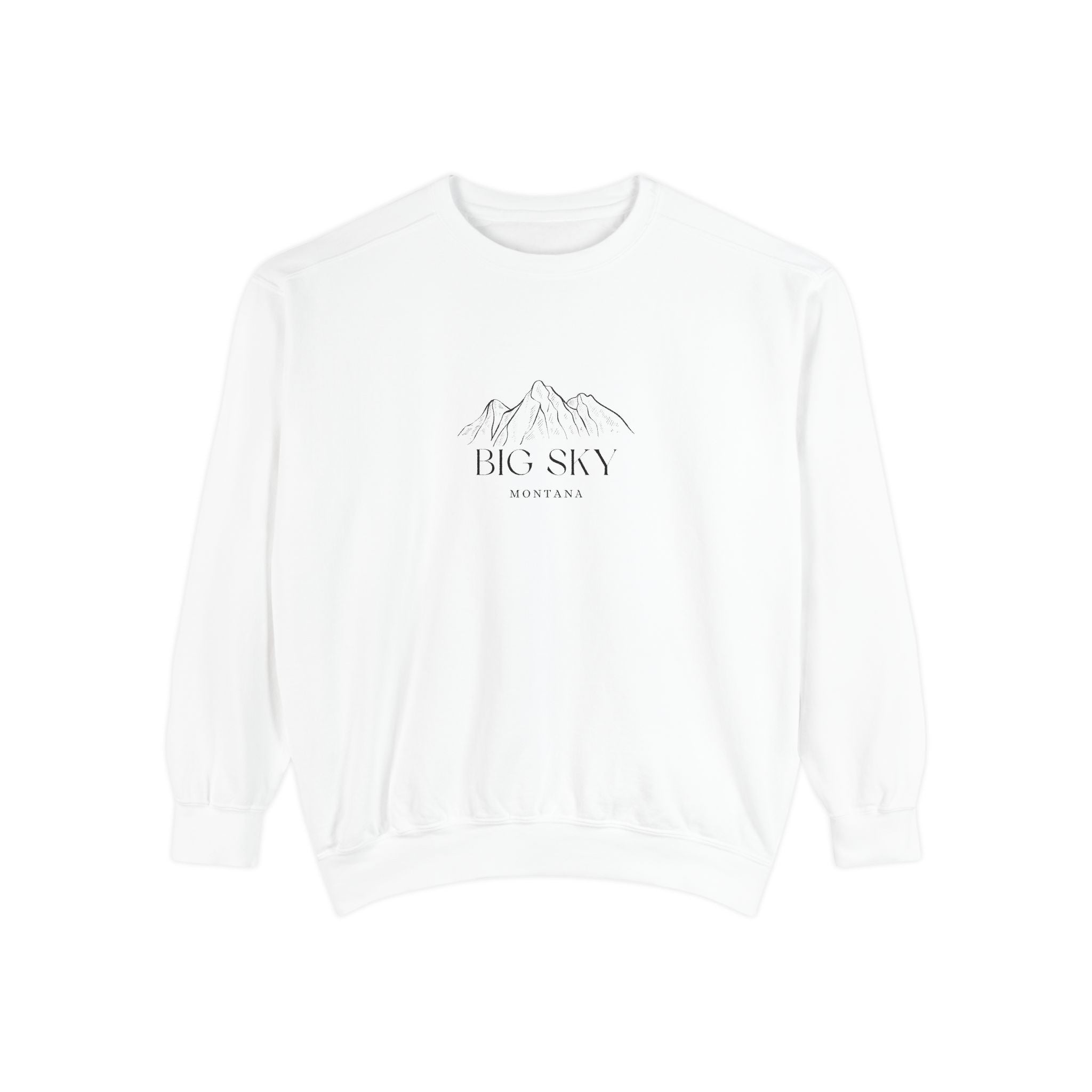 Big Sky Vibes Unisex Sweatshirt | Garment-Dyed Comfort, Perfect for Casual Outings, Travel, Gifts, Autumn Days