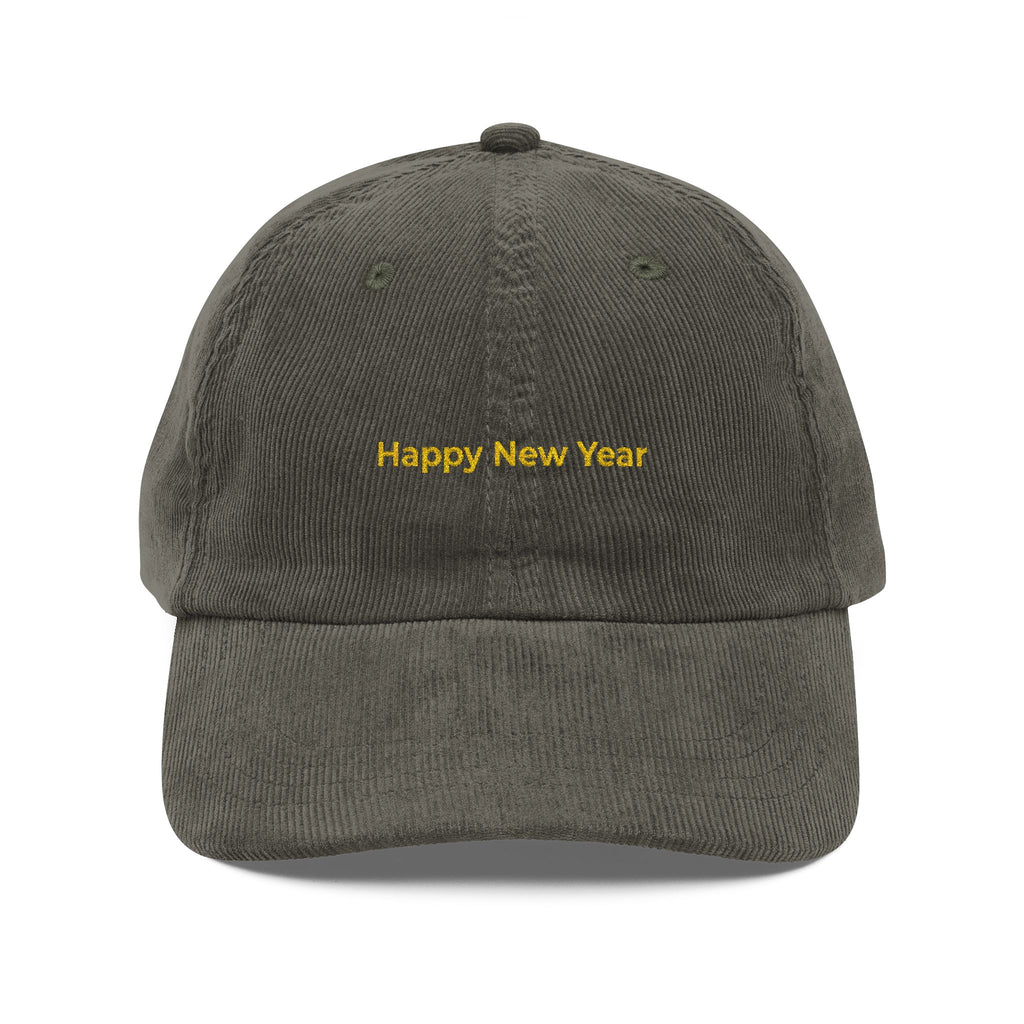 Happy New Year Embroidered Cap