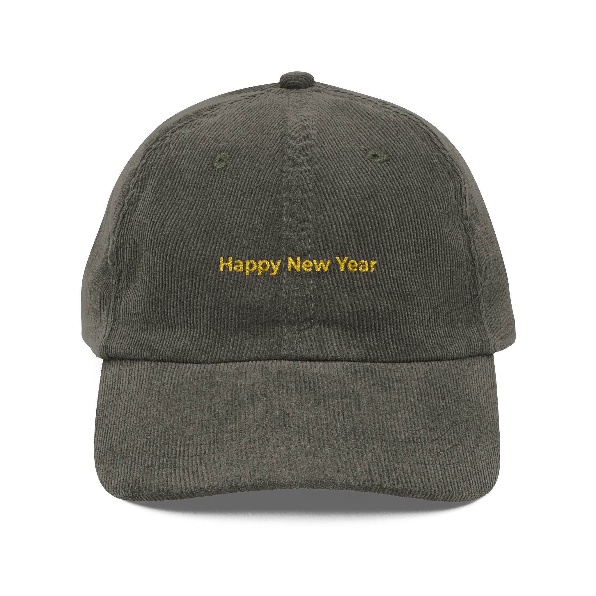 Happy New Year Embroidered Cap