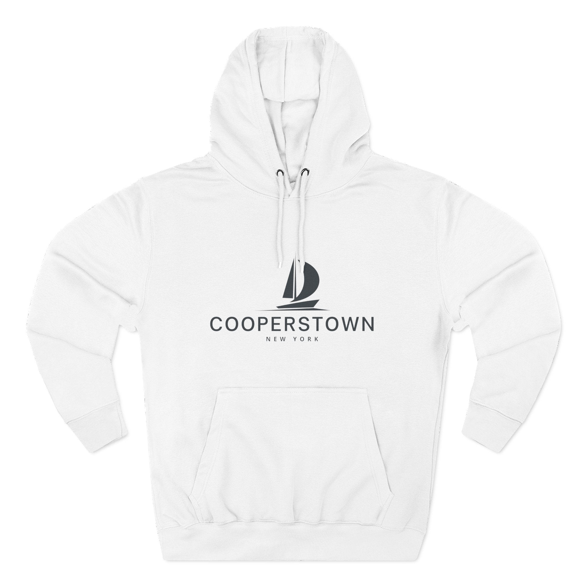 Cooperstown Inspired Fleece Hoodie, Casual Wear, Relaxation, Gift for Autumn Lovers, Travel Essential