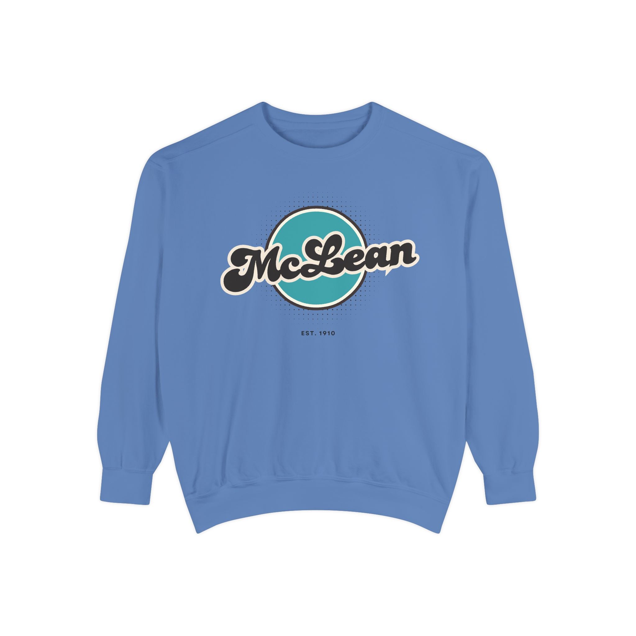 McLean Vintage Sweatshirt, Cozy Unisex Pullover, Retro Style, Perfect for Casual Outfits, Gift for Him or Her