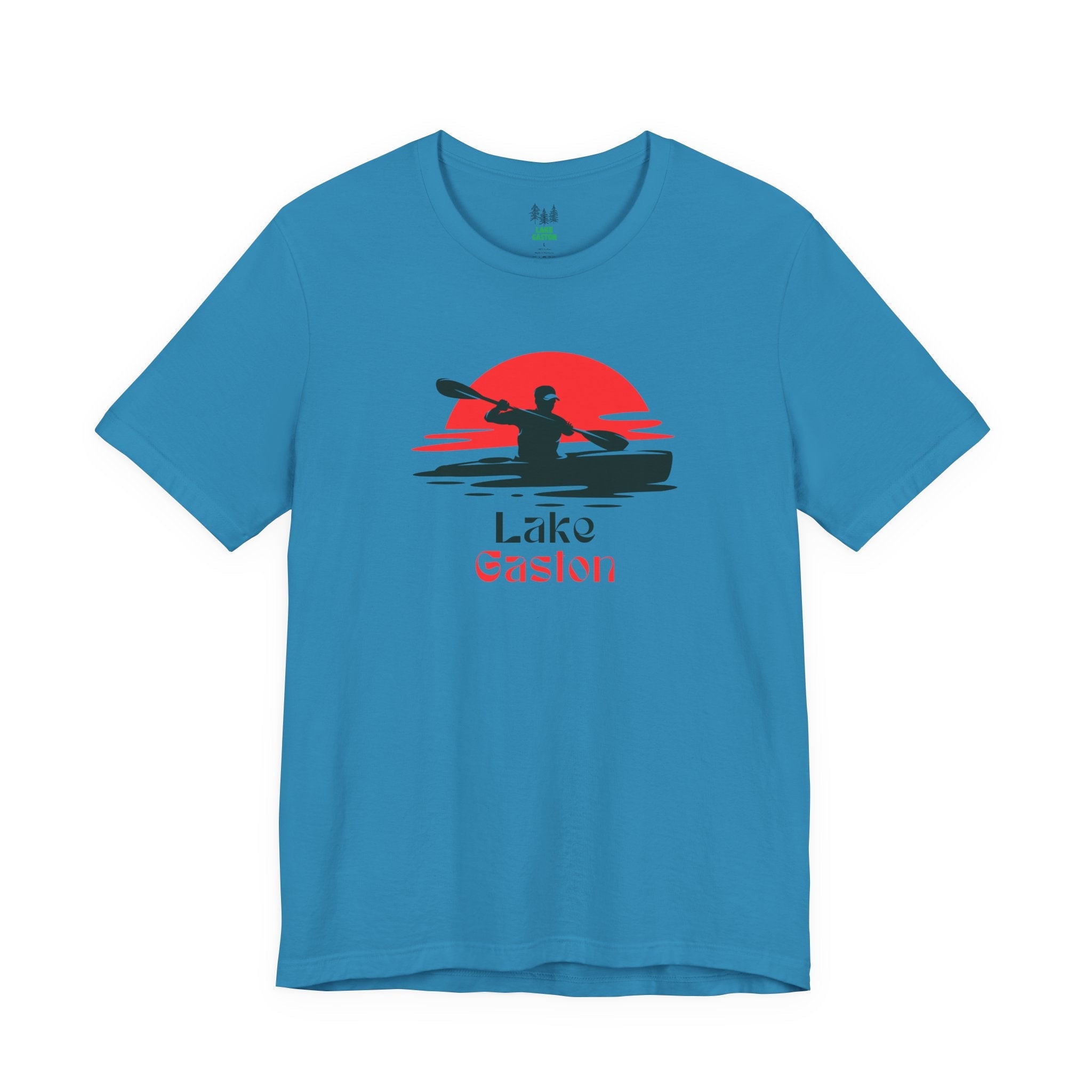 Lake Gaston Tee - Kayaking Graphic Unisex Jersey Short Sleeve Shirt, Outdoor Adventure Gift, Summer Vibes, Lake Lover Apparel