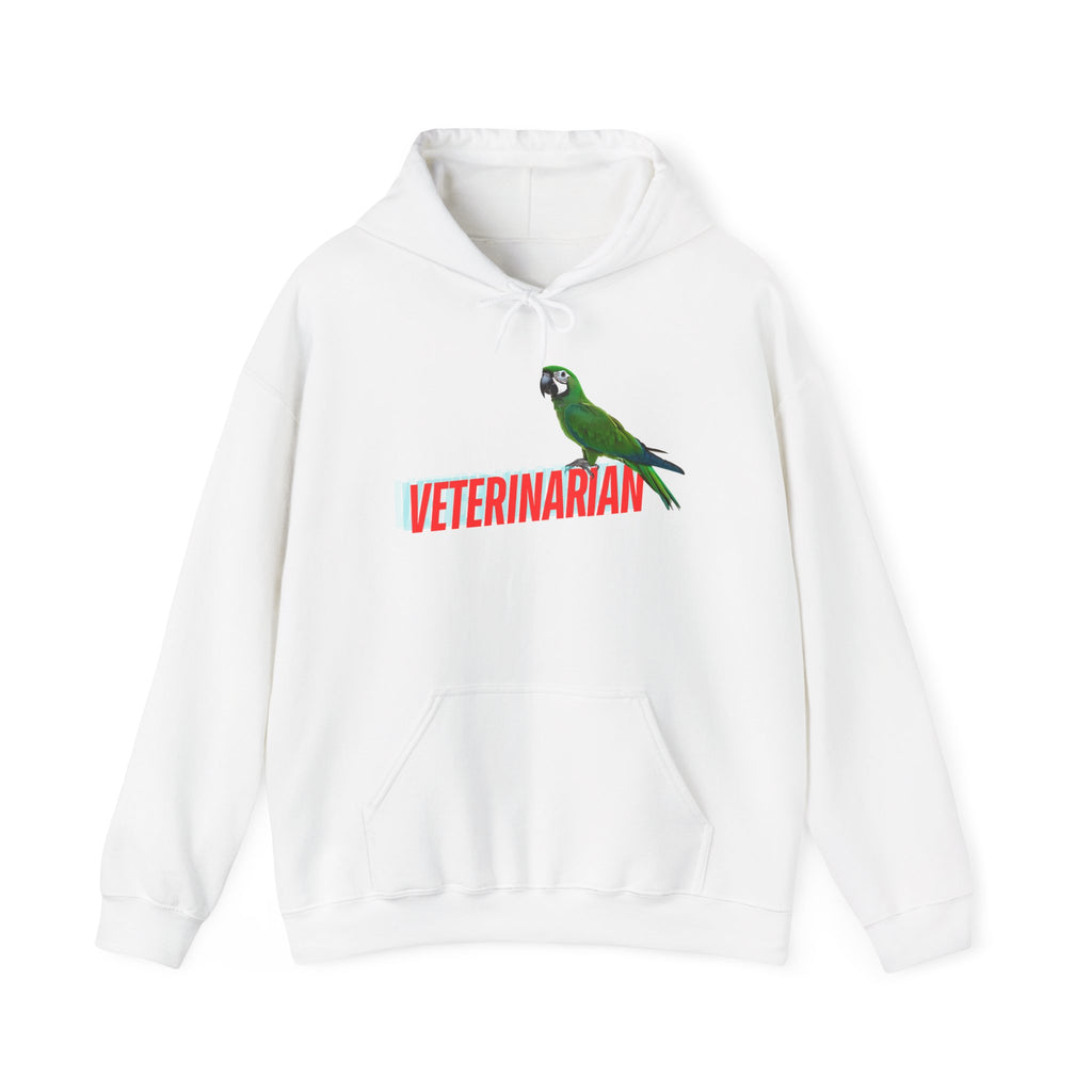 Veterinarian Parrot Hoodie - Cozy Sweatshirt for Animal Lovers, Perfect Gift for Pet Owners, Veterinary Staff, Animal Rescue Events