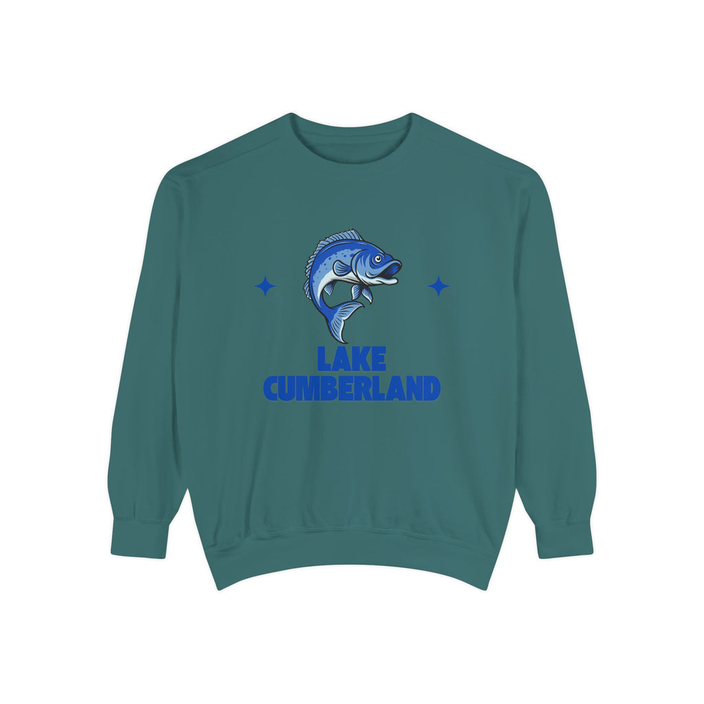 Lake Cumberland Fish Design Unisex Sweatshirt | Cozy Fishing Apparel, Casual Wear, Gift for Anglers, Lake Day Outfit, Nature Lovers Sweatshirt