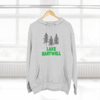 Lake Hartwell Fleece Hoodie, Cozy Sweatshirt, Outdoor Adventure Wear, Unique Gift for Lake Lovers, Perfect for Fall and Winter