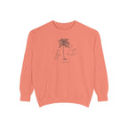 Key Largo Chill Vibes Sweatshirt - Unisex Garment-Dyed Style, Perfect for Lounging