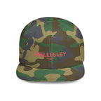 Wellesley Stylish Flat Bill Snapback Hat with Design, Perfect for Casual Outings, Streetwear, Gifts, Festivals, Everyday Wear