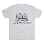 Lake Ouachita Unisex Tri-Blend Crew Tee, Casual T-Shirt, Summer Apparel, Lake House Shirt, Gift for Friends, Travel Tee
