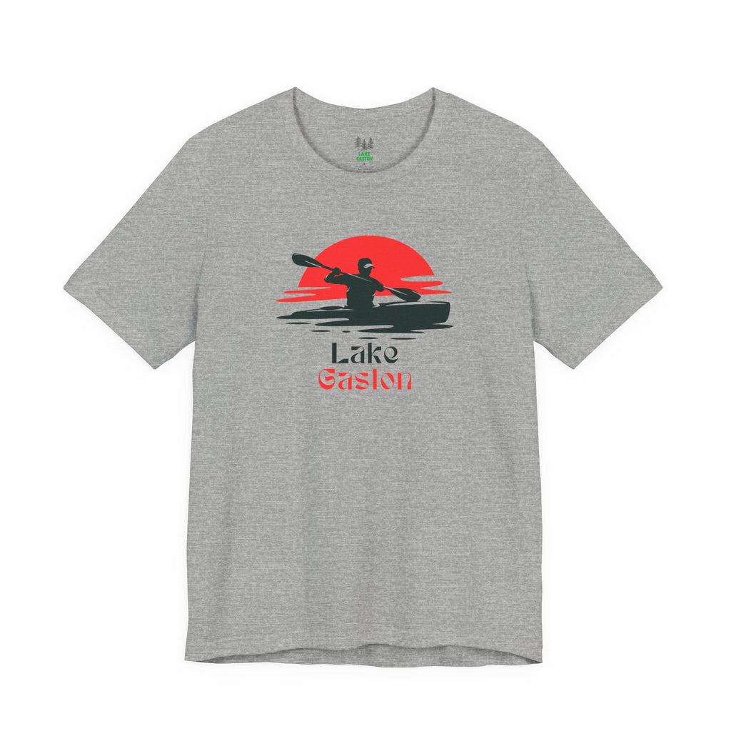 Lake Gaston Tee - Kayaking Graphic Unisex Jersey Short Sleeve Shirt, Outdoor Adventure Gift, Summer Vibes, Lake Lover Apparel