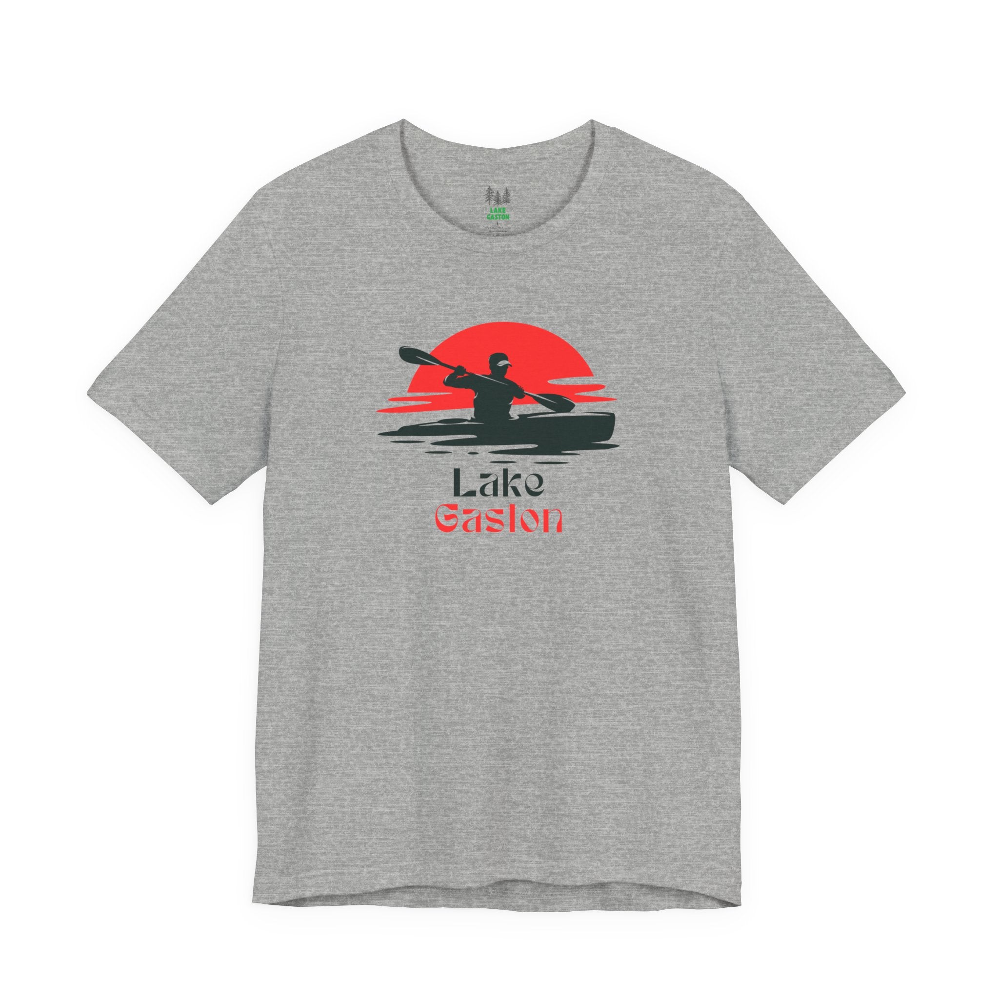 Lake Gaston Tee - Kayaking Graphic Unisex Jersey Short Sleeve Shirt, Outdoor Adventure Gift, Summer Vibes, Lake Lover Apparel
