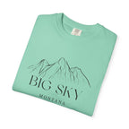 Big Sky - Unisex Garment-Dyed T-shirt, Casual Outfit, Gift for Nature Lovers, Vacation Essentials