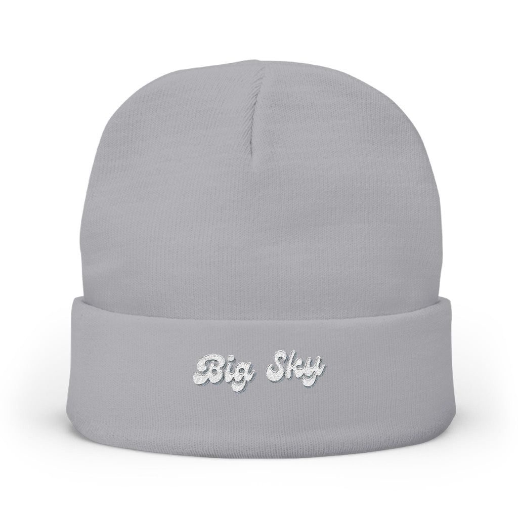 Big Sky Cozy Embroidered Knit Beanie | Winter Hat, Casual Fashion Accessory, Gift for Him/Her, Cozy Style, Outdoor Wear