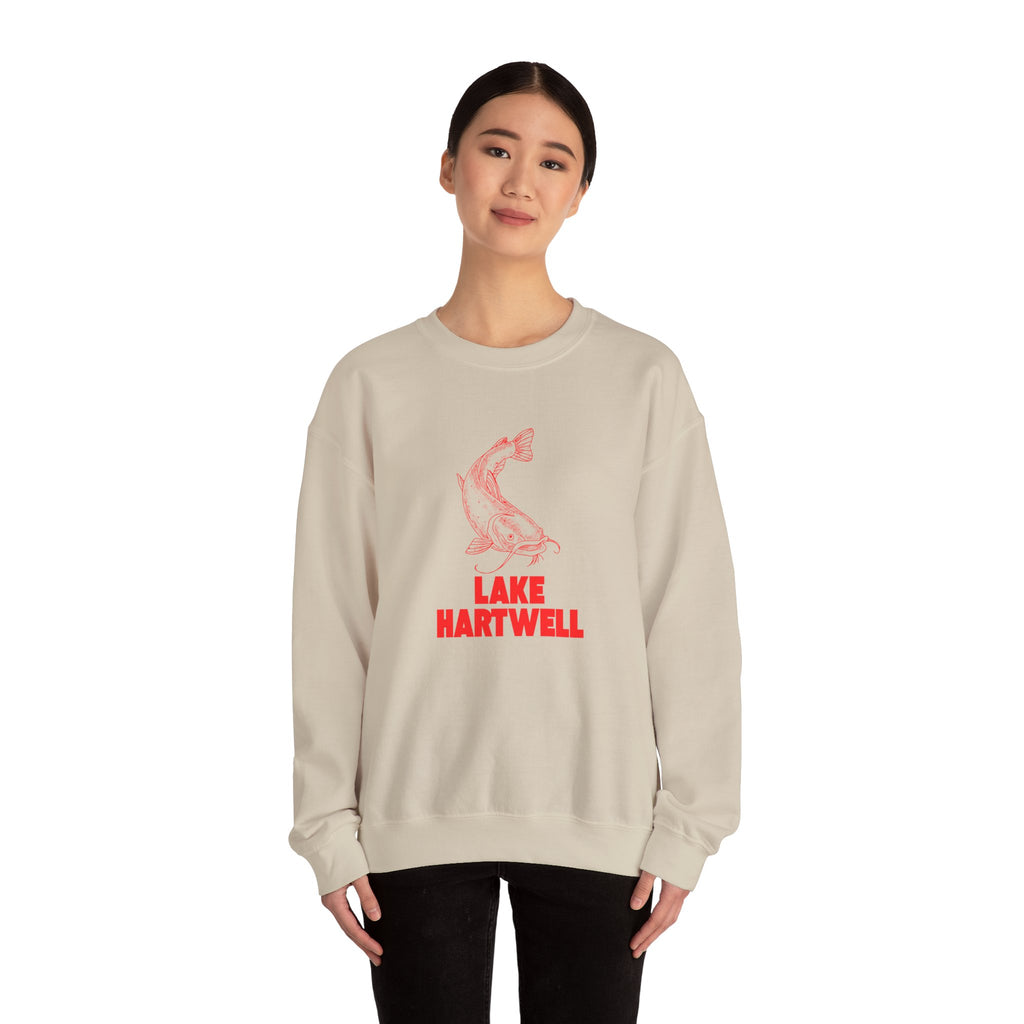 Lake Hartwell Fishing Sweatshirt, Cozy Crewneck, Perfect for Outdoorsy Lovers, Casual Wear, Gift for Nature Enthusiasts, Lake Life Apparel