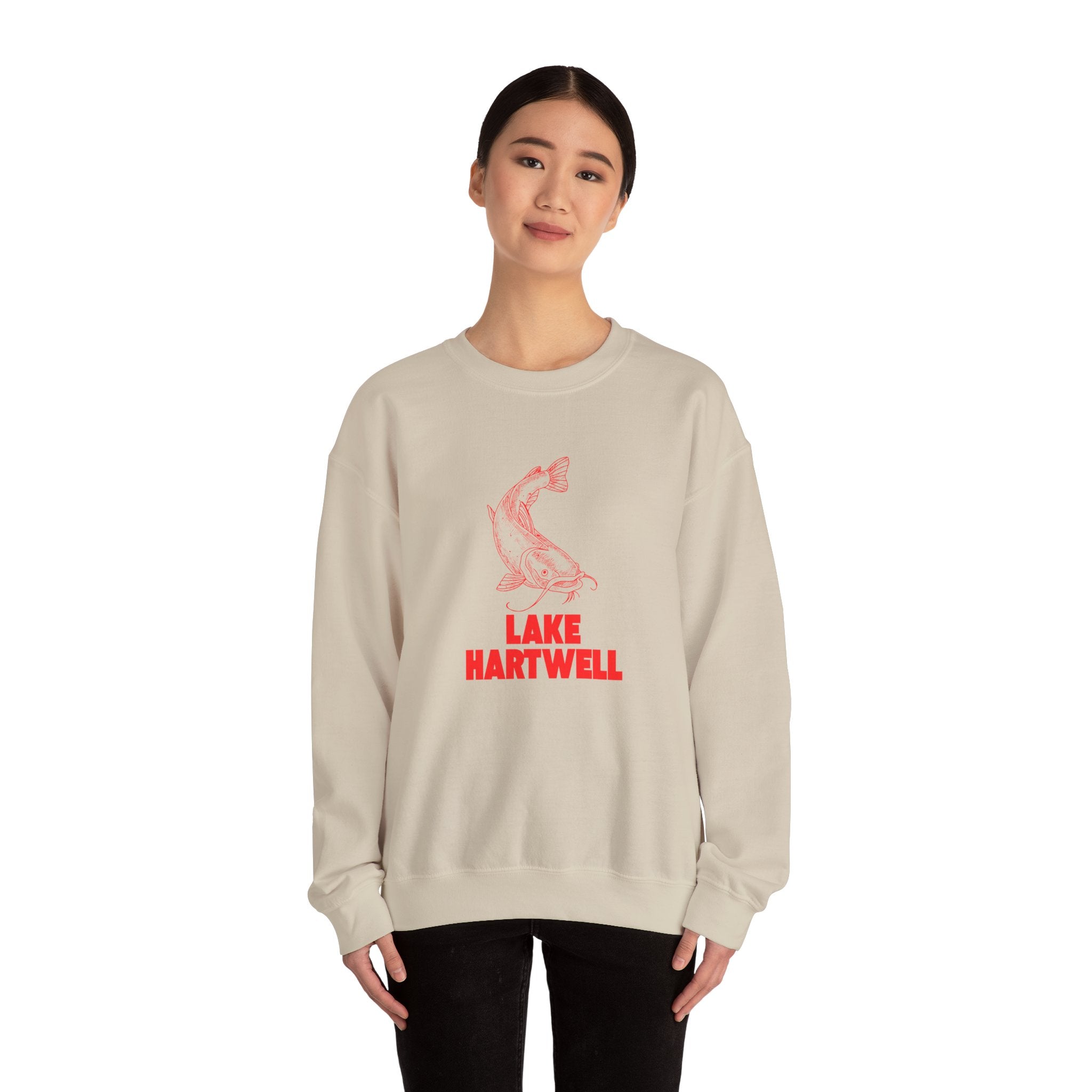 Lake Hartwell Fishing Sweatshirt, Cozy Crewneck, Perfect for Outdoorsy Lovers, Casual Wear, Gift for Nature Enthusiasts, Lake Life Apparel