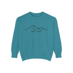 Big Sky Chill Vibes Sweatshirt - Unisex Garment-Dyed Style, Perfect for Lounging