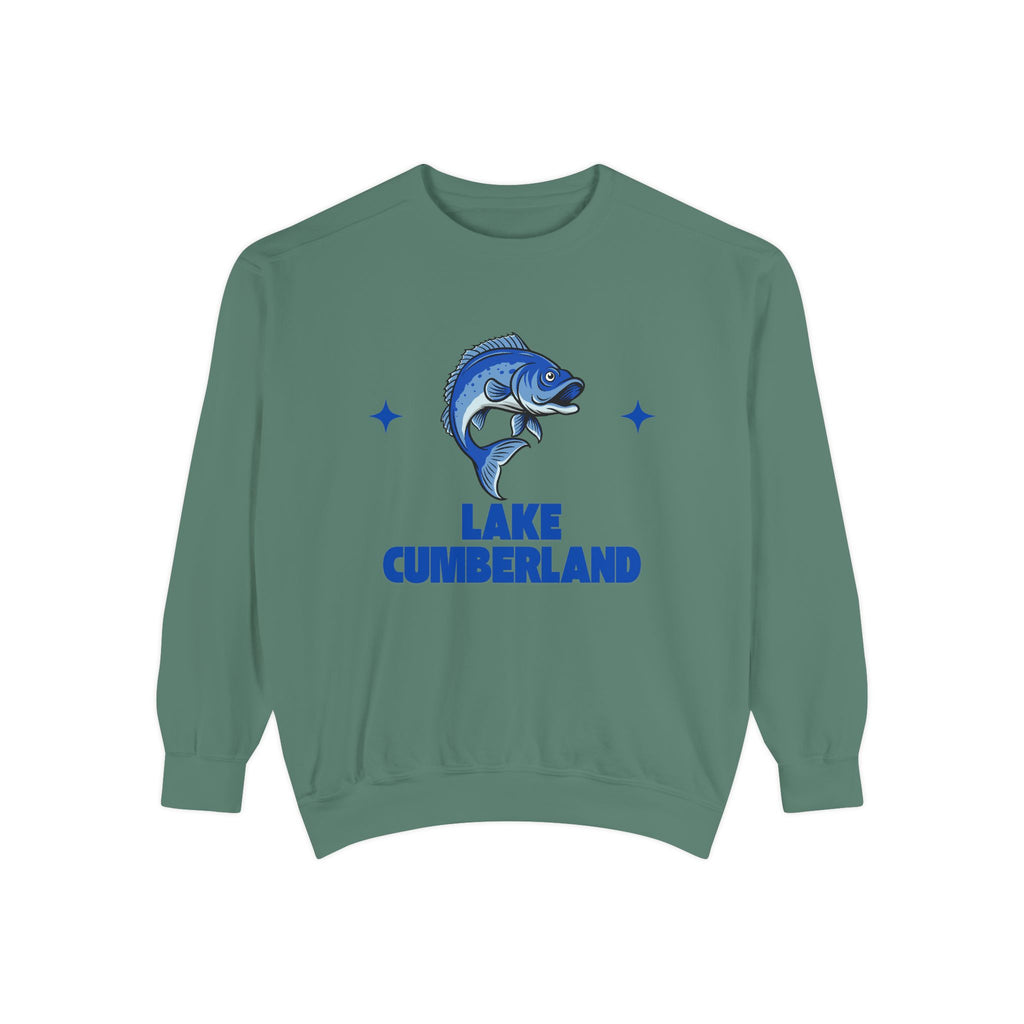 Lake Cumberland Fish Design Unisex Sweatshirt | Cozy Fishing Apparel, Casual Wear, Gift for Anglers, Lake Day Outfit, Nature Lovers Sweatshirt