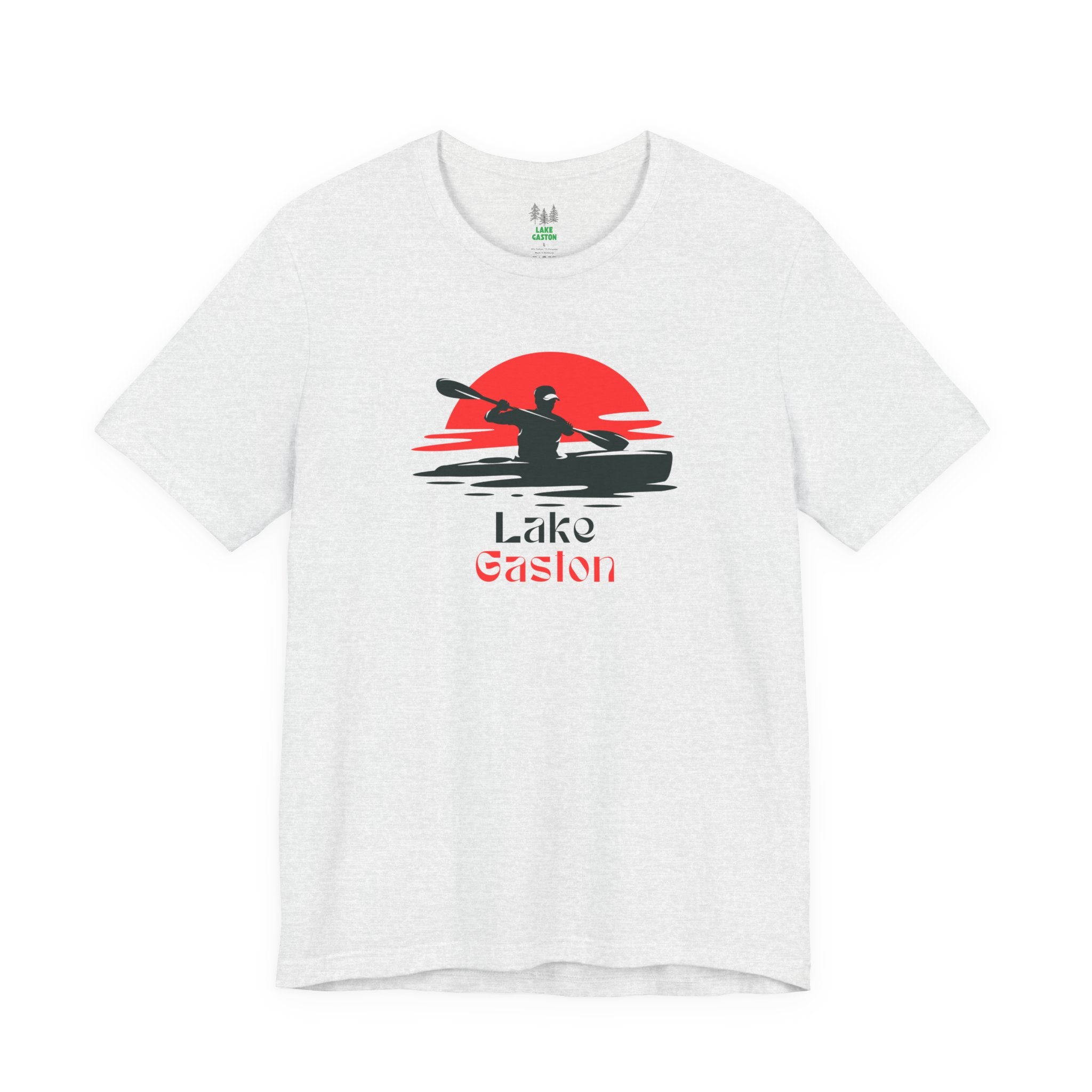 Lake Gaston Tee - Kayaking Graphic Unisex Jersey Short Sleeve Shirt, Outdoor Adventure Gift, Summer Vibes, Lake Lover Apparel