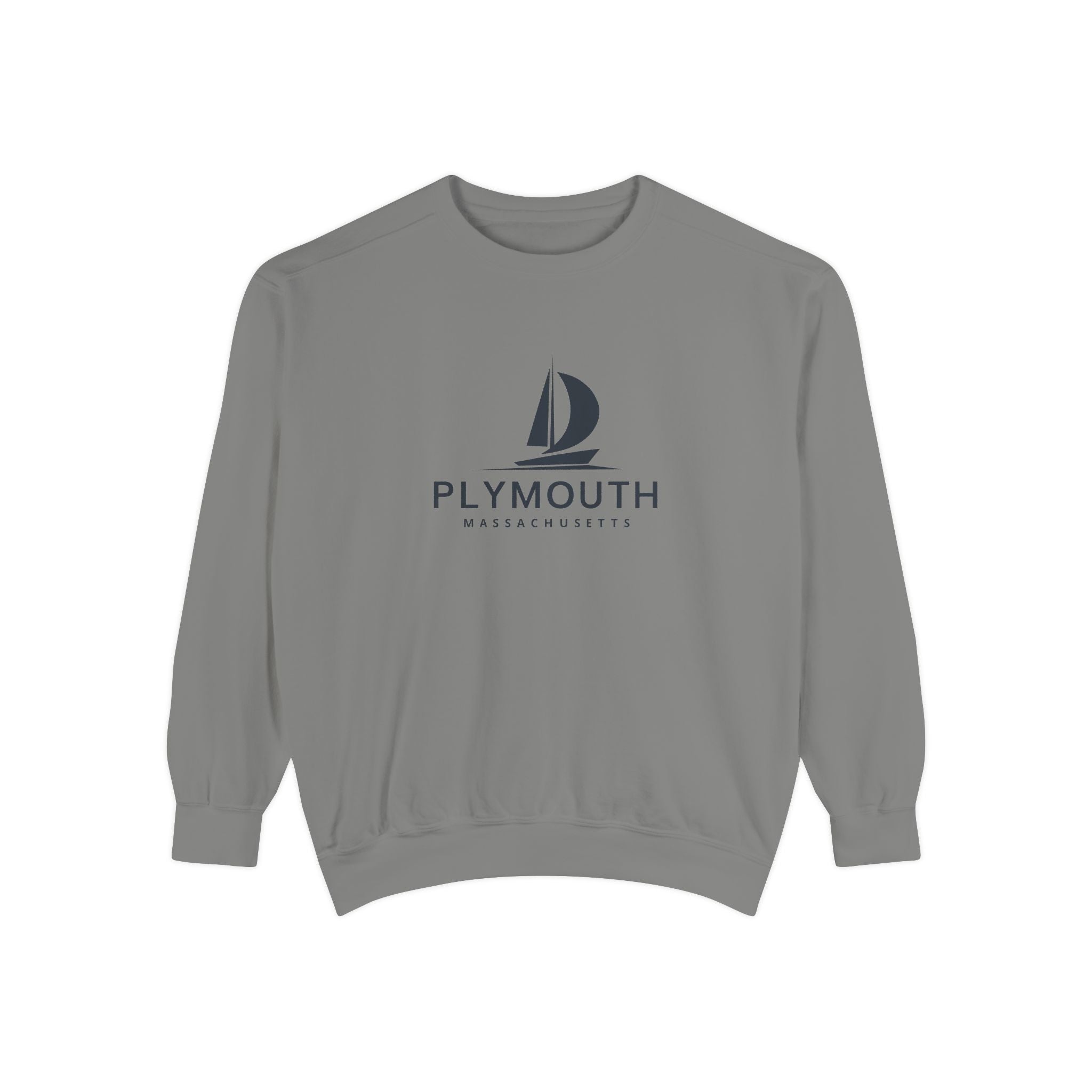 Plymouth Vibes Unisex Sweatshirt | Garment-Dyed Comfort, Perfect for Casual Outings, Travel, Gifts, Autumn Days