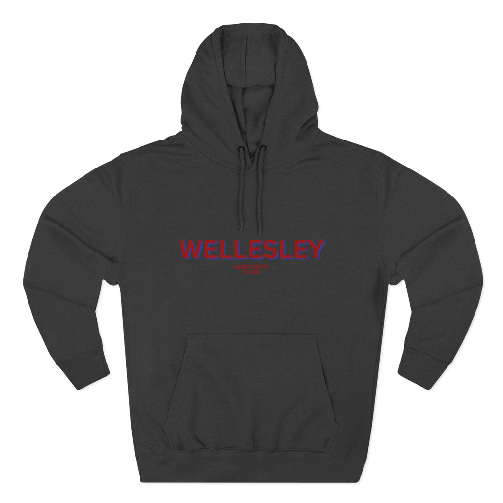Wellesley Fleece Hoodie, Casual Sweatshirt, Cozy Layering Piece, Perfect Gift for All Occasions, Stylish Streetwear